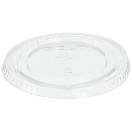 SOLO Cup Company 626TSCT PETE Flat Straw-Slot Cold Cup Lids, Fits 16-24oz, 100 per pack (Case of 10 Packs)