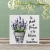 Spring to Plant Flower Lavender Wooden Box Sign Farmhouse Wood