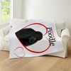 CafePress Poodle Love Throw Blanket Super Soft Fleece Plush Throw