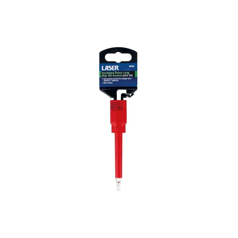 Laser 8918 Insulated Extra Long Star Bit Socket 3/8" D