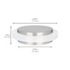 EVI Herrajes I-203/35X12-B Door Stop, White, 35Ø x 14mm Height