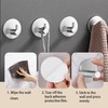Miliocry 6 Packs Bathroom Towel Hooks, Adhesive Hooks Heavy Duty
