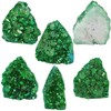 Nupuyai Titanium Coated Rock Crystal Druse Rough Stone Irregular Crystal