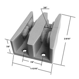 Gordon Glass® Shower Door Guide for Frameless Sliding Glass Shower Doors up to 5/16" Thick