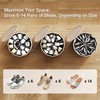 Vailando Shoe Organizer for Closet - Cylindrical Shoe Storage Organizer