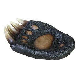 Bear Paw Bar Soap Trinket Holder Dish Plate Tray, 6-inch, Cabin Bathroom Decor