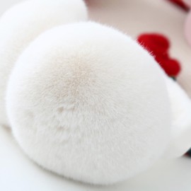 Winter Earmuffs, Xiuyer Deer Antlers Children Foldable Plush Warm Earmuffs Outdoor Men's Adjustable Earmuffs for Winter Riding Christmas Parties Ski Warm Ear Warmers Women Winter, White