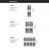 16pcs Propellers Replacement for DJI MINI 3 PRO Remote Control