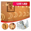 Maíz Serie Cortina Guirnalda Cascada Luces Led Estrellas 2.8m