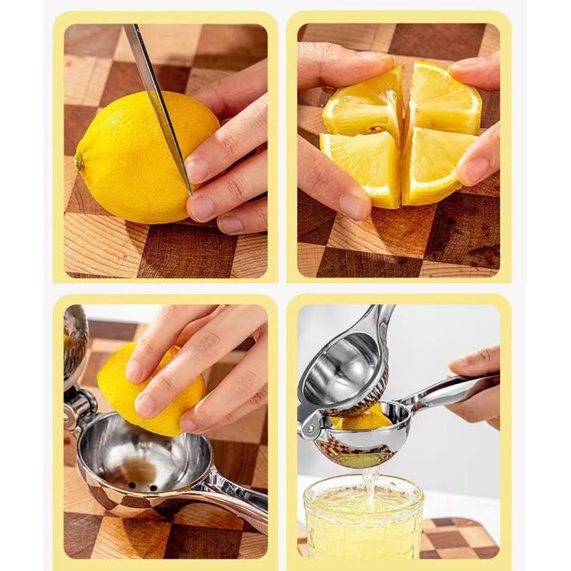 lemon Squeezer, Lemon Juicer, Heavy Duty Citrus Juicer, Metal Lime