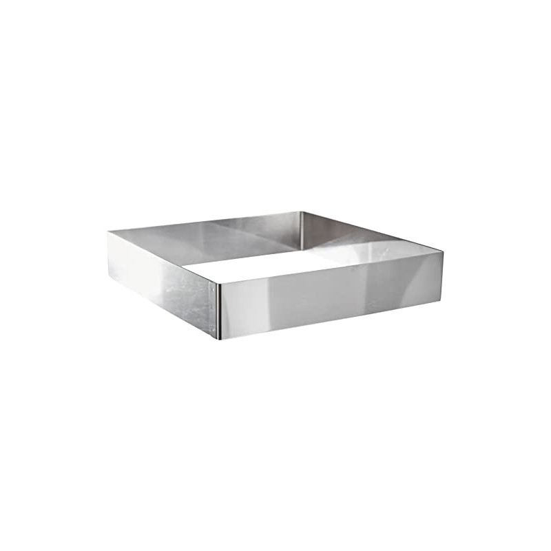 Lacor-68240-ST. STEEL SQUARE PASTRY MOULD 20X20 CMS.