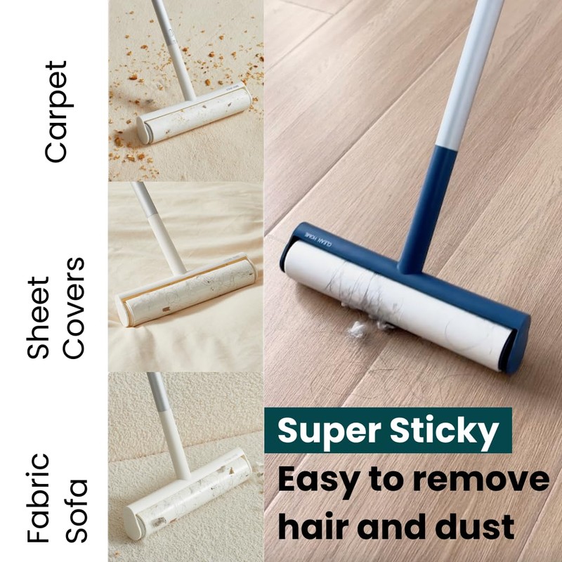 Large Lint Roller with Extra Sticky Roller and 420 Sheets