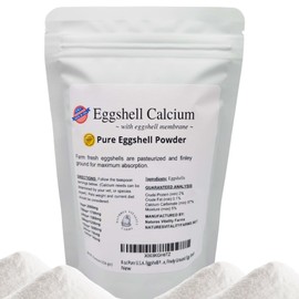 8 oz Pure U.S.A. Eggshell Powder for Dogs/Cats, Finely Ground, Calcium Supplement