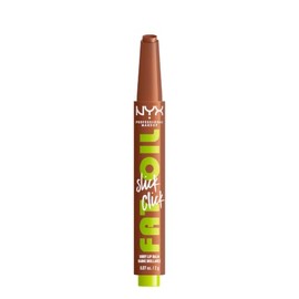 NYX Professional Makeup Fat Oil Slick Click, Brillo de Labios en Barra, Cuidado e Hidratación Hasta 12H, Brillo Intenso y Suavidad, Color Vibrante, To