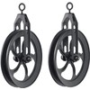 Rustic State Vintage Industrial Look Medium Wheel Farmhouse Pulley for