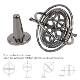 Alomejor Giroscopio de aleaci¨®n de Zine, giroscopio Espacial, Juguete Maravilloso para aliviar el estr¨¦s, Juguete para la yema del Dedo para ni?os y Adultos, Juguete