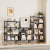 Simple Deluxe 4-Tier Folding Storage Shelves, 27.95" W x 14.96"
