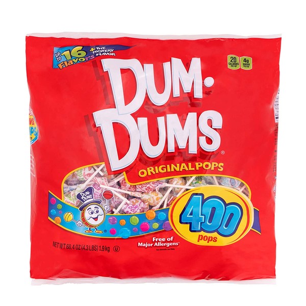 Dum Dums Original Pops, 400-Count Bag
