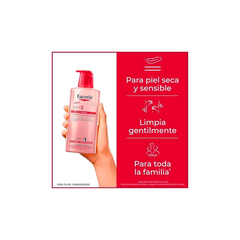 EUCERIN pH5 Aceite & Gel de ducha 400ml, Para Piel