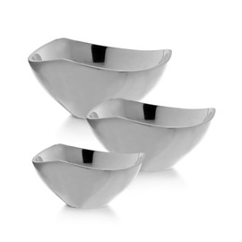 Nambe Tri-Corner Bowl, 11-Inch