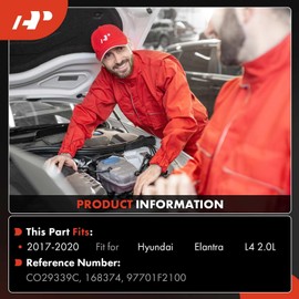 A-Premium Air Conditioner AC Compressor with Clutch Compatible with Hyundai Elantra 2.0L 2017-2020