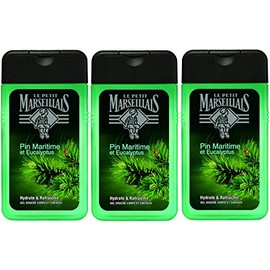 Pack of 3 Le Petit Marseillais Shower Gel with Pine and Eucalyptus