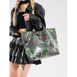 25 Fall&Winter Fashion Tote Bag, Large Capacity Handbag for Women, Casual Trendy Versatile High-quality Daily Commuting Bag, Girl Fashionable Shopping Bag:_Camo Green 2_one-size