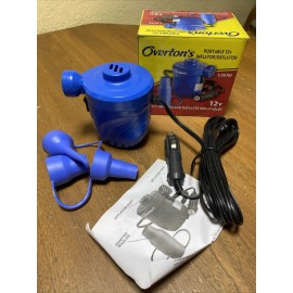 Overtons 12V Pump Inflator Deflator 12V  Portable Marine Boat Car Cig Adapter