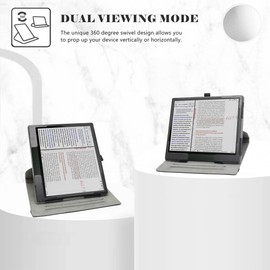 LiuShan Rotating Case for Boox Note Air4 C (2024), 360° Rotating Stand Function Case for Boox Note Air4 C (2024)/Boox Note Air3 C/Boox Note Air3 B/W (2023) 10.3 epaper, Black