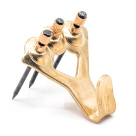 100 lb Picture Hangers, 10 Pack with Nails - Picture Hanging Hooks, Picture Hanging Hardware, Frame Hooks or Hangers, Heavy Duty Picture Hangers, Mirror Hanger - for Drywall and Plaster