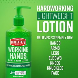O'Keeffe's O'Keeffe's Hand and Body Lotion - 12 oz Pump (1 Pack) - Healing Lotion, Relieves Extremely Dry Skin