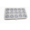 Bequilter 15pcs/Box Plastic Bobbins #163131 Compatible with Singer Touch n