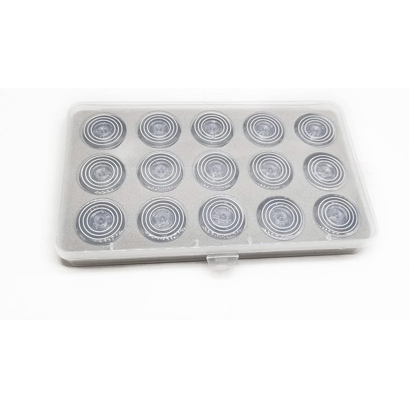 Bequilter 15pcs/Box Plastic Bobbins #163131 Compatible with Singer Touch n