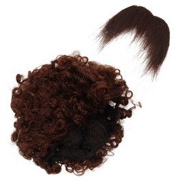 COLLBATH Pirate Wig Beard Set Fake Beard Realistic Pirate Cosplay Accessory Perfect for Parties Events