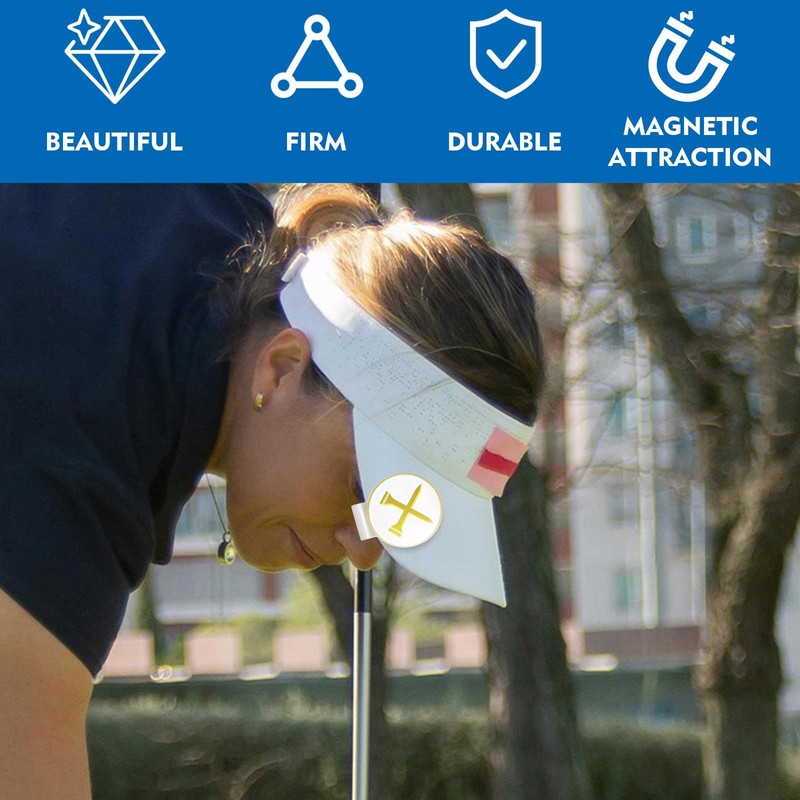 Golf Ball Markers with Magnetic Hat Clip – Durable Stainless