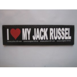 I ♥ MY JACK RUSSEL (Small) Package of 2 Julius-K9 Labels for K-9 Harnesses