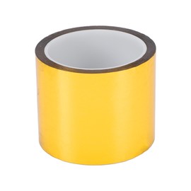 HOPESPANNER Universal 164.04ft x 3.15" Air-Release Adhesive Pinstripe Tape Reflective Automotive Pinstriping Tape BOPP Gold Tone