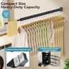 JAUREE Clothes Drying Rack Wall Mounted, Space-Saving Drying Rack Clothing,