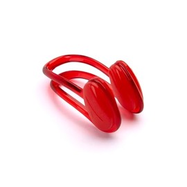 Speedo Nose Clip for Swimming Waterproof Reusable Nasenklammer zum Schwimmen, wasserdicht, wiederverwendbar, Training, Universal, Rot, Einheitsgröße