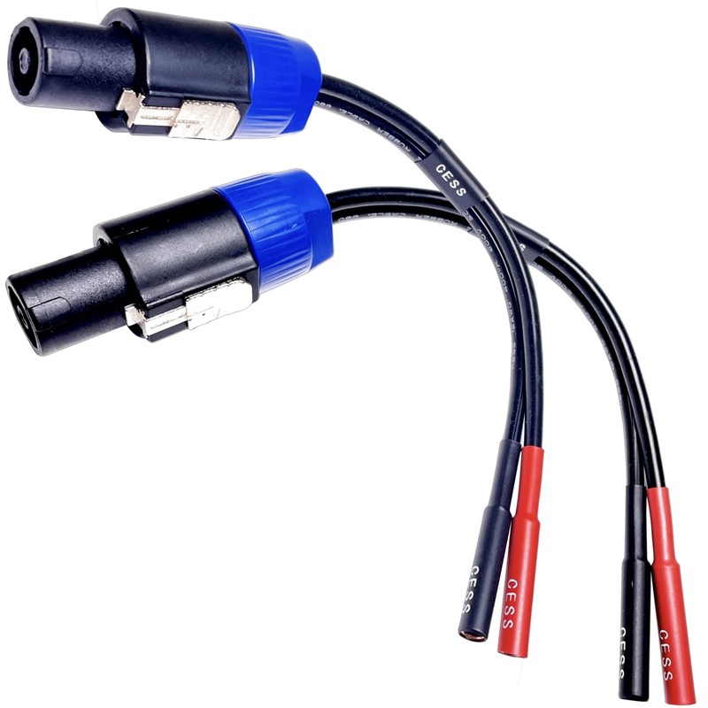 CNCESS CESS-095 Speakon Plug to Banana Female Jack Speaker Cable