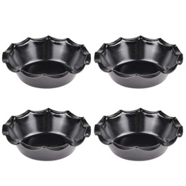 Webake Mini Pie Pan Set of 4, Nonstick 5 Inch Pie Plate Baking Dish with Ruffled Edge, Individual Round Bakeware Pie Tins for Toaster Oven Air Fryer Insta Pot