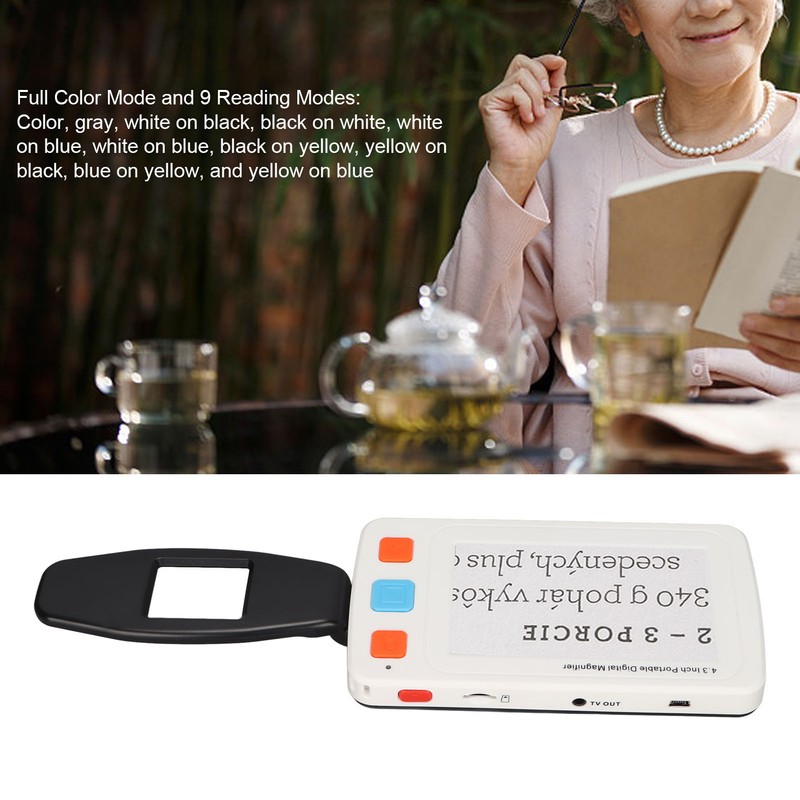 YS010 Digital Reading Magnifier Portable Electronic Video Magnifying Glass Reading