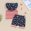 BemeyourBBs Baby Boy 4th of July Outfit American Flag Hooded
