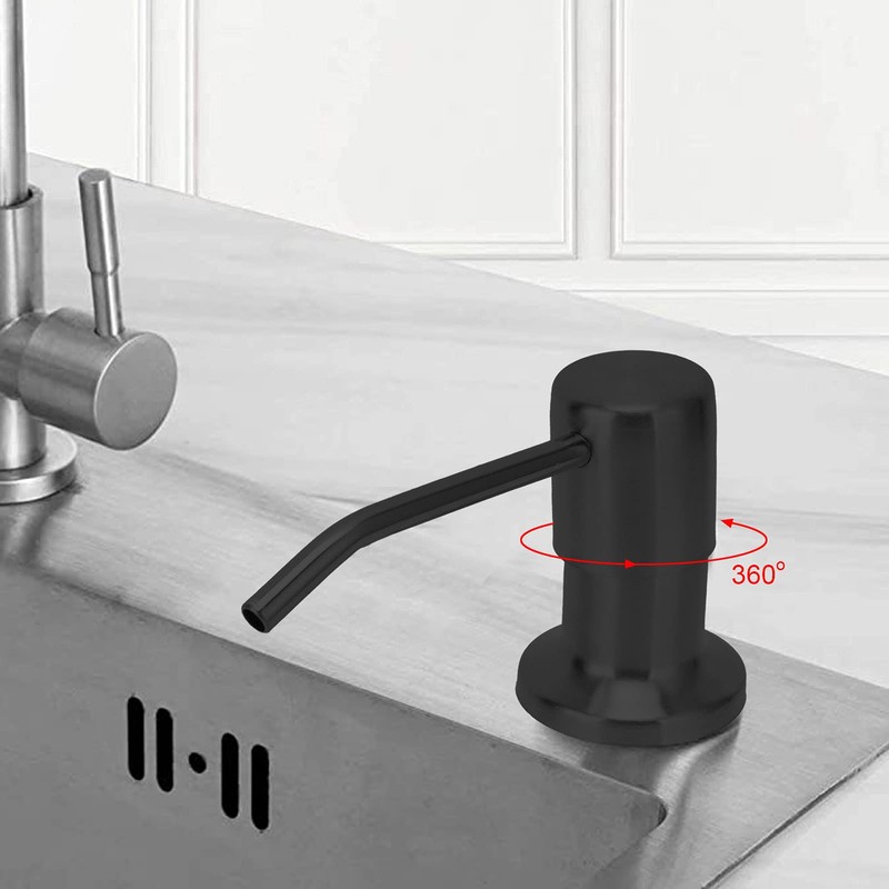 Soap Dispenser, Liquid Soap Dispenser, Embedded Dispenser for Kitchen Sink,