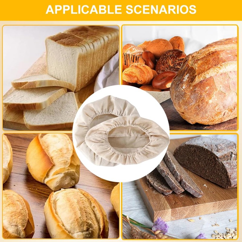 Linen Insert for Proofing Basket, Proofing Basket Cloth Liner, Linen