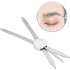 Regla de cejas de acero inoxidable para tatuajes, cejas, regla