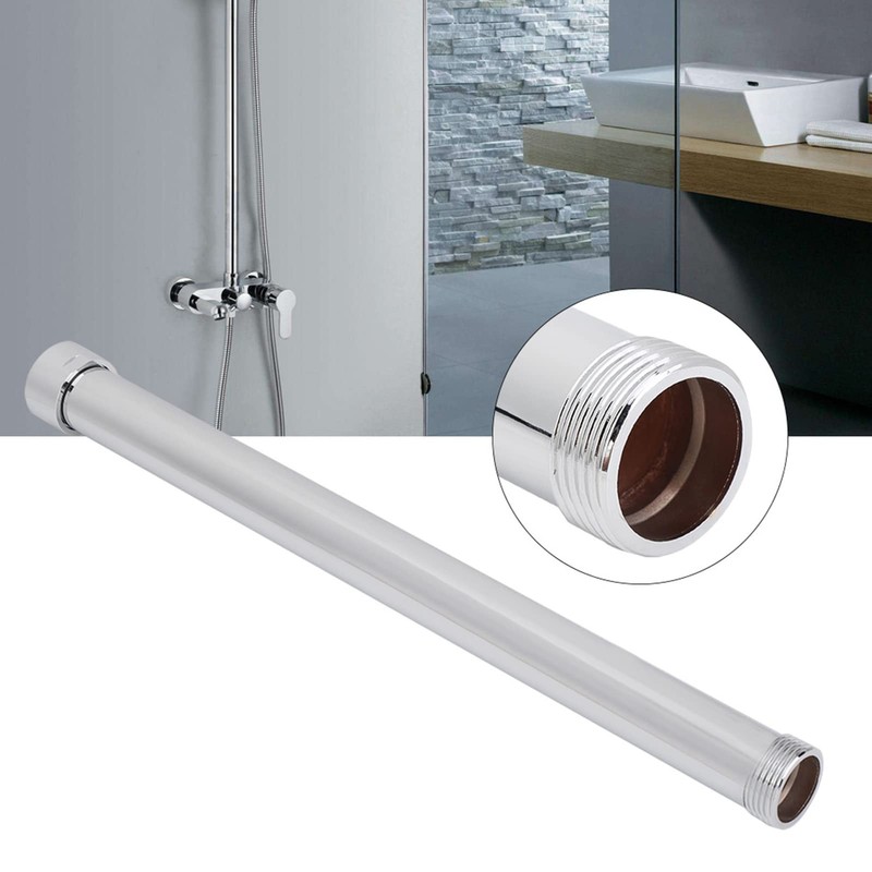 Copper Shower Extension Arm, 25mm Diameter Electroplated Tube, Durable Bathroom