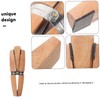 Operitacx Pack of 4 Wooden Ring Holders, Ring Clamps, Ring