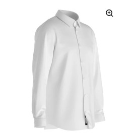 Tailored White Ice Long Sleeve Dress Casual 4 Way Stretch 2XL Comfortable