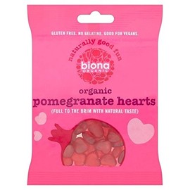 Biona Organic Pomegranate Hearts 75g - Pack of 6